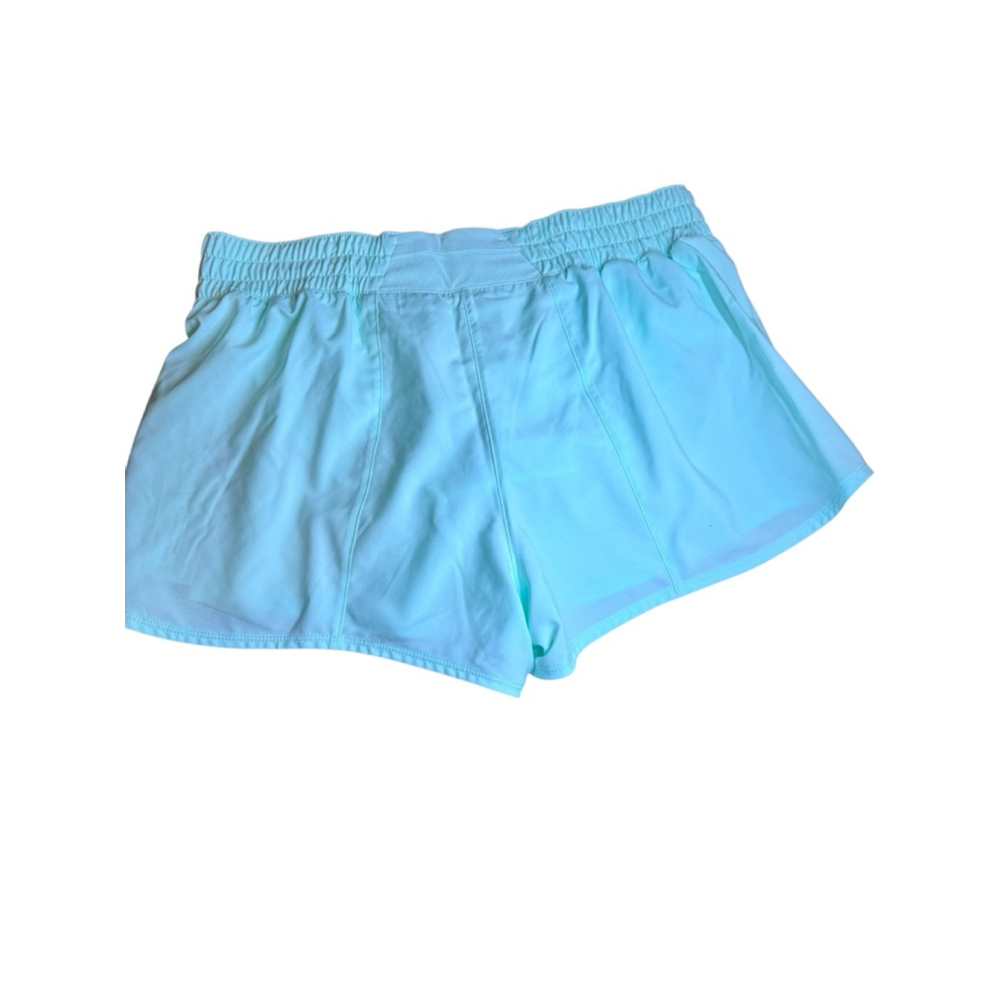 Women's Nike Athletic Shorts L Light Blue/green e61 - Picture 2 of 4